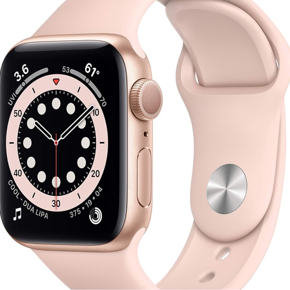 Apple Watch Series 6 GPS, 40mm Gold
Aluminum Case with Pink Sand Sport Band